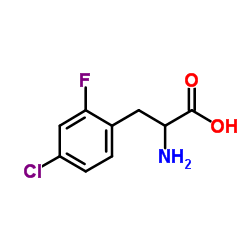 4-Chloro-2-fluorophenylalanine structure