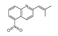 2-(2-methyl-1-propenyl)-5-nitroquinoline结构式