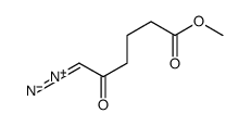 1-diazonio-6-methoxy-6-oxohex-1-en-2-olate结构式