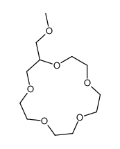 2-(methoxymethyl)-1,4,7,10,13-pentaoxacyclopentadecane Structure