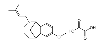 8-methoxy-2-(3-methylbut-2-en-1-yl)-1,2,3,4,5,6-hexahydro-1,6-methanobenzo[c]azocine oxalate Structure