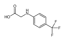 2-[4-(trifluoromethyl)anilino]acetic acid结构式