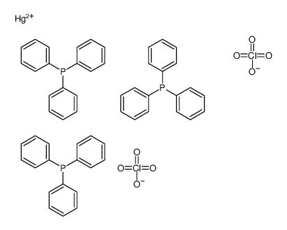 mercury(2+),triphenylphosphane,diperchlorate结构式