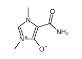 4-carbamoyl-1,3-dimethylimidazolium-5-olate结构式