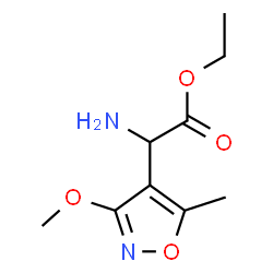 4-Isoxazoleaceticacid,alpha-amino-3-methoxy-5-methyl-,ethylester(9CI)结构式