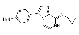 3-(4-aminophenyl)-N-cyclopropylimidazo[1,2-a]pyrazin-8-amine Structure