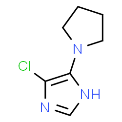 1H-Imidazole,4-chloro-5-(1-pyrrolidinyl)- (9CI)结构式