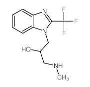 1-Methylamino-3-(2-trifluoromethyl-benzoimidazol-1-yl)-propan-2-ol structure