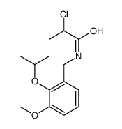 2-chloro-N-[(3-methoxy-2-propan-2-yloxyphenyl)methyl]propanamide Structure