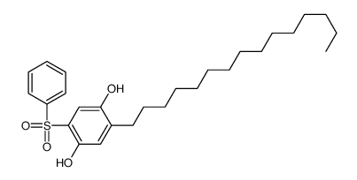 2-(benzenesulfonyl)-5-pentadecylbenzene-1,4-diol Structure