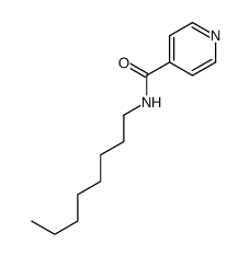 N-octylpyridine-4-carboxamide结构式