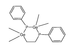 2,2,4,4-tetraethyl-1,3-diphenyl-1,3,2,4-diphosphadigerminane结构式