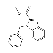 1-苄基-1H-吲哚-2-羧酸甲酯结构式