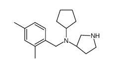 (3S)-N-cyclopentyl-N-[(2,4-dimethylphenyl)methyl]pyrrolidin-3-amine Structure