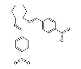 1-(4-nitrophenyl)-N-[(1R,2R)-2-[(4-nitrophenyl)methylideneamino]cyclohexyl]methanimine结构式