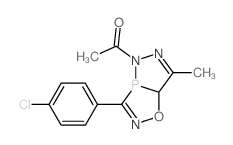 5-Acetyl-3-(4-chlorophenyl)-7-methyl-5,7a-dihydro[1,2,3]diazaphospholo[3,4-d][1,2,4]oxazaphosphole picture