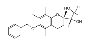 (1S,2S)-1-((S)-6-(benzyloxy)-2,5,7,8-tetramethylchroman-2-yl)propane-1,2-diol结构式