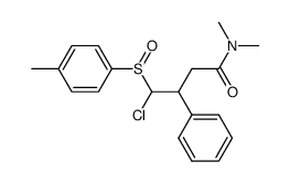 4-chloro-N,N-dimethyl-3-phenyl-4-(p-tolylsulfinyl)butanamide Structure