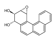 (+)-(1R,2S,3R,4S)-3,4-dihydroxy-1,2-epoxy-1,2,3,4-tetrahydrobenzo[c]phenanthrene Structure