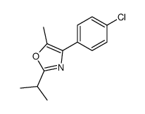 4-(4-chlorophenyl)-5-methyl-2-propan-2-yl-1,3-oxazole结构式