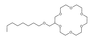 2-(octoxymethyl)-1,4,7,10,13,16-hexaoxacyclooctadecane Structure