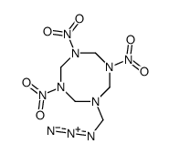 1-(azidomethyl)-3,5,7-trinitro-1,3,5,7-tetrazocane结构式