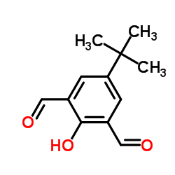 4-tert-Butyl-2,6-diformylphenol structure