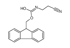 9H-fluoren-9-ylmethyl N-(2-cyanoethyl)carbamate结构式