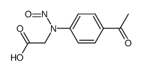 N-nitroso-N-(4-acetylphenyl)glycine结构式
