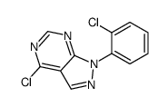 4-chloro-1-(2-chlorophenyl)pyrazolo[3,4-d]pyrimidine Structure