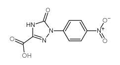 2,5-Dihydro-1-(4-nitrophenyl)-5-oxo-1H-1,2,4-triazole-3-carboxylicacid structure