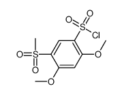 2,4-dimethoxy-5-methylsulfonylbenzenesulfonyl chloride结构式