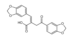 3ξ-benzo[1,3]dioxol-5-yl-2-(2-benzo[1,3]dioxol-5-yl-2-oxo-ethyl)-acrylic acid结构式