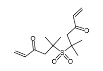 bis-(1,1-dimethyl-3-oxo-pent-4-enyl)-sulfone结构式