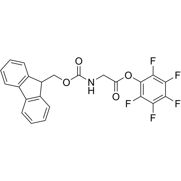 N-芴甲氧羰基甘氨酸五氟苯酯结构式