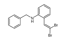 benzyl-[2-(2,2-dibromovinyl)-phenyl]-amine结构式