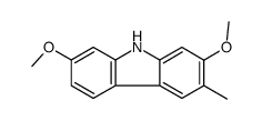 2,7-dimethoxy-3-methyl-9H-carbazole Structure