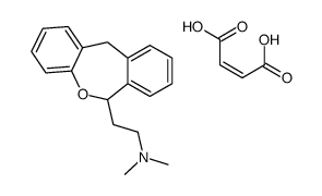 (E)-but-2-enedioic acid,2-(6,11-dihydrobenzo[c][1]benzoxepin-6-yl)-N,N-dimethylethanamine结构式