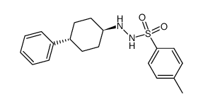 trans-N-(4-phenylcyclohexyl)-N'-tosylhydrazine结构式