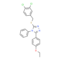 3-[(3,4-Dichlorobenzyl)sulfanyl]-5-(4-ethoxyphenyl)-4-phenyl-4H-1,2,4-triazole Structure