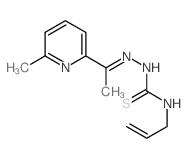 1-[1-(6-methylpyridin-2-yl)ethylideneamino]-3-prop-2-enyl-thiourea structure