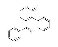 4-benzoyl-5-phenyl-2,3-dihydropyran-6-one结构式