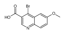 4-bromo-6-methoxyquinoline-3-carboxylic acid structure