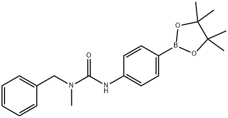 N-methyl-N-(phenylmethyl)-N'-[4-(4,4,5,5-tetramethyl-1,3,2-dioxaborolan-2-yl)phenyl]Urea Structure