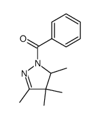1-benzoyl-3,4,4,5-tetramethyl-2-pyrazoline Structure
