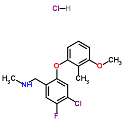 [4-Chloro-5-fluoro-2-(3-Methoxy-2- Methyl-phenoxy)-benzyl]Methylamine Hydrochloride结构式