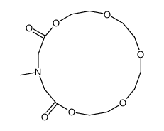 16-methyl-1,4,7,10,13-pentaoxa-16-azacyclooctadecane-14,18-dione结构式