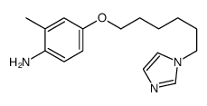 4-(6-imidazol-1-ylhexoxy)-2-methylaniline结构式