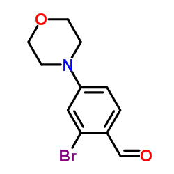 2-Bromo-4-(4-morpholinyl)benzaldehyde structure