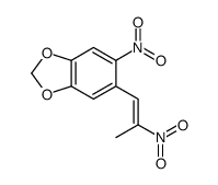 5-nitro-6-(2-nitroprop-1-enyl)-1,3-benzodioxole结构式